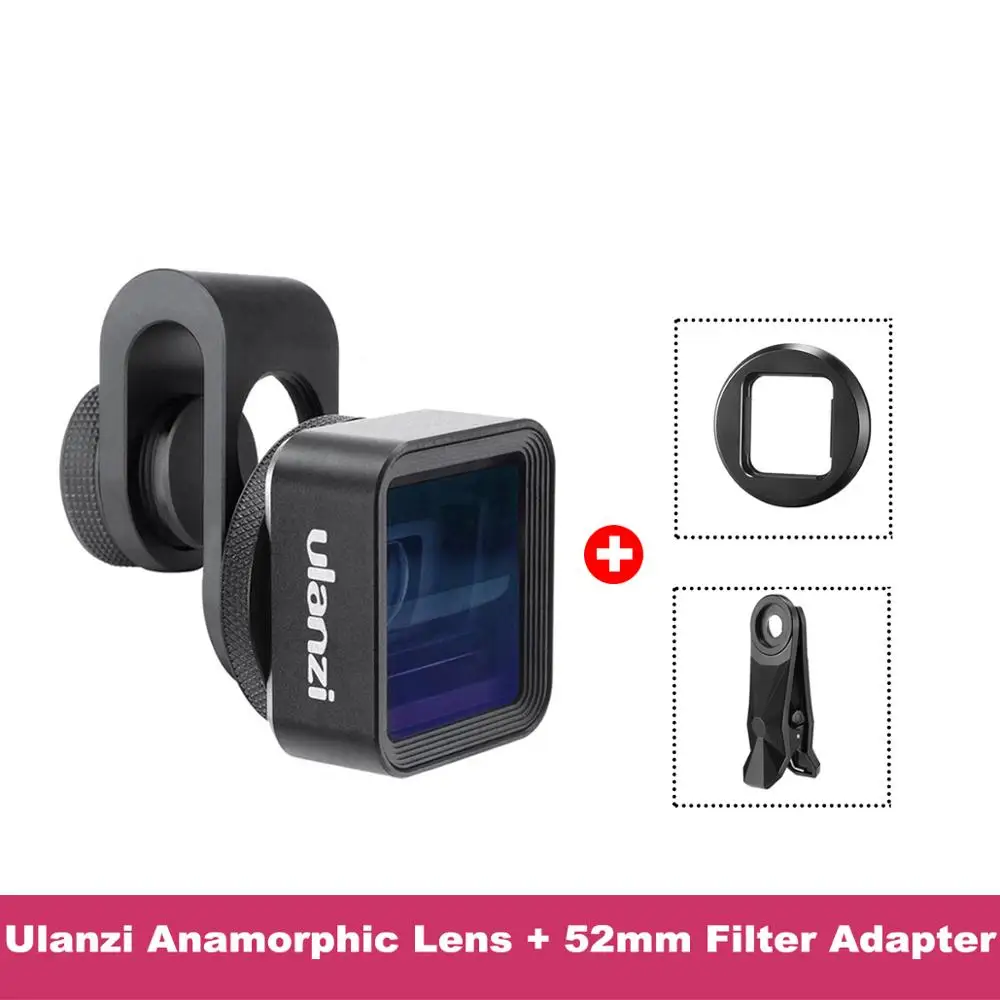 Anamorphic Lens ULANZI анаморфный объектив Универсальный объектив широкоугольный объектив с CPL фильтром рыбий глаз телеобъектив для iPhone Andriod телефонов - Цвет: Anamorphic Lens