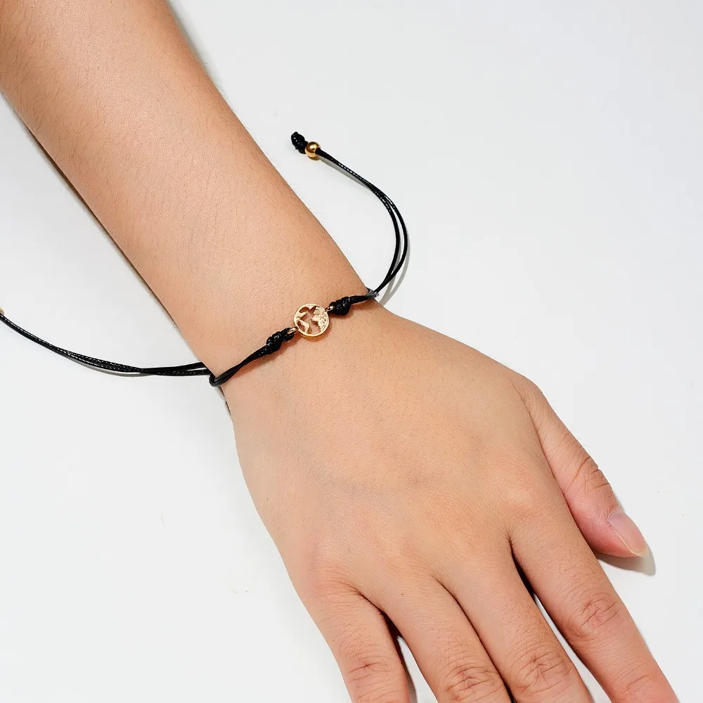 Belleper Make a Wish/Friendship/Mom Love Card Turtle Adjustable Fashion High Quality Bracelet Charm Female New Unique Jewelry