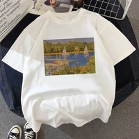 art oil painting inexpensive t shirt summer women fashion harajuku aesthetic printed short sleeve o neck tee shirt femme