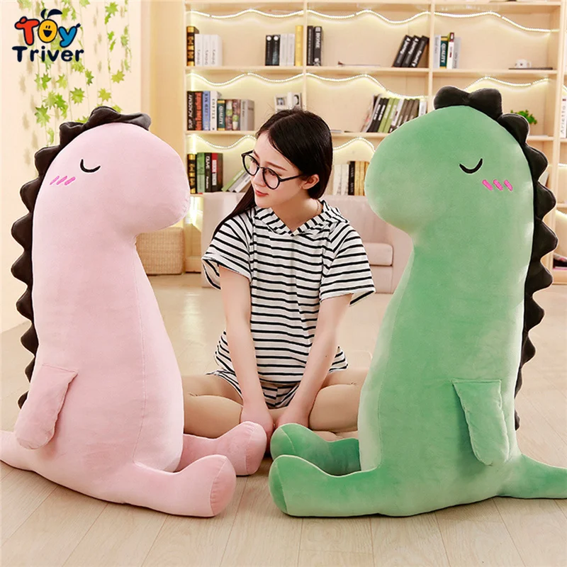 

Kawaii Dinosaur Dino Plush Toy Triver Stuffed Animals Doll Pillow Cushion Bolster Toys Bedroom Decor Kids Adult Girlfriend Gift