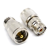 uhf pl259 male plug to so239 female jack rf coaxial adapter connector