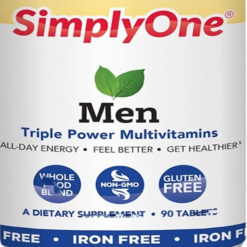 

SimplyOne, Men, Triple Strength Multivitamin, Iron-Free, 90 pieces