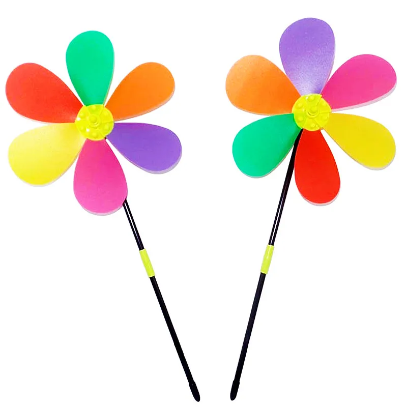 Новый красочный пластиковый цветочный Спиннер вертикальное колесо самосборка
