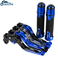 motorcycle cnc brake clutch levers handlebar knobs handle hand grip ends for yamaha r6s canada versn 2007 2008 2009