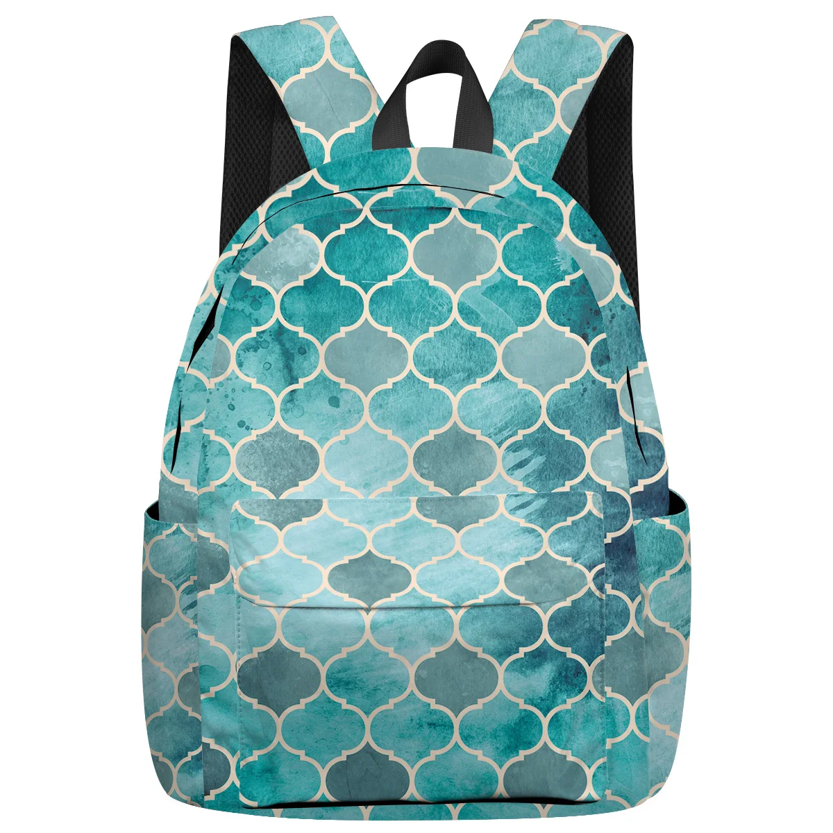 Марокканские зеленые геометрические школьные рюкзаки для ноутбука водостойкий