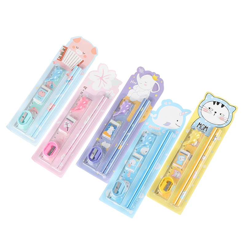 Новинка 6 шт./компл. Симпатичные карандаши с животными из мультфильмов ластиком