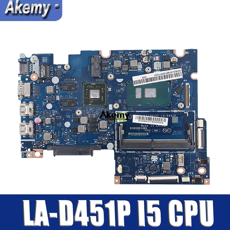 

LA-D451P материнская плата для ноутбука For Lenovo YOGA 510-14ISK Flex4-1470 оригинальная материнская плата I5-6200U с видеокартой