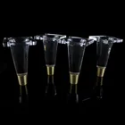 4 шт.лот, акриловые ножки для шкафа, Прозрачные ножки для дивана, ножки для мебели, прочный пластиковый держатель для мебели