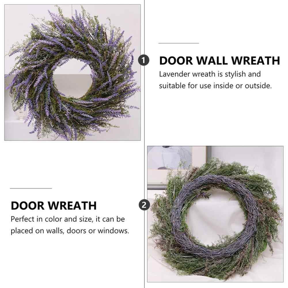 

1 Pc Nordic Style Artificial Wreath Door Decor Holiday Home Decor (Assorted Color)
