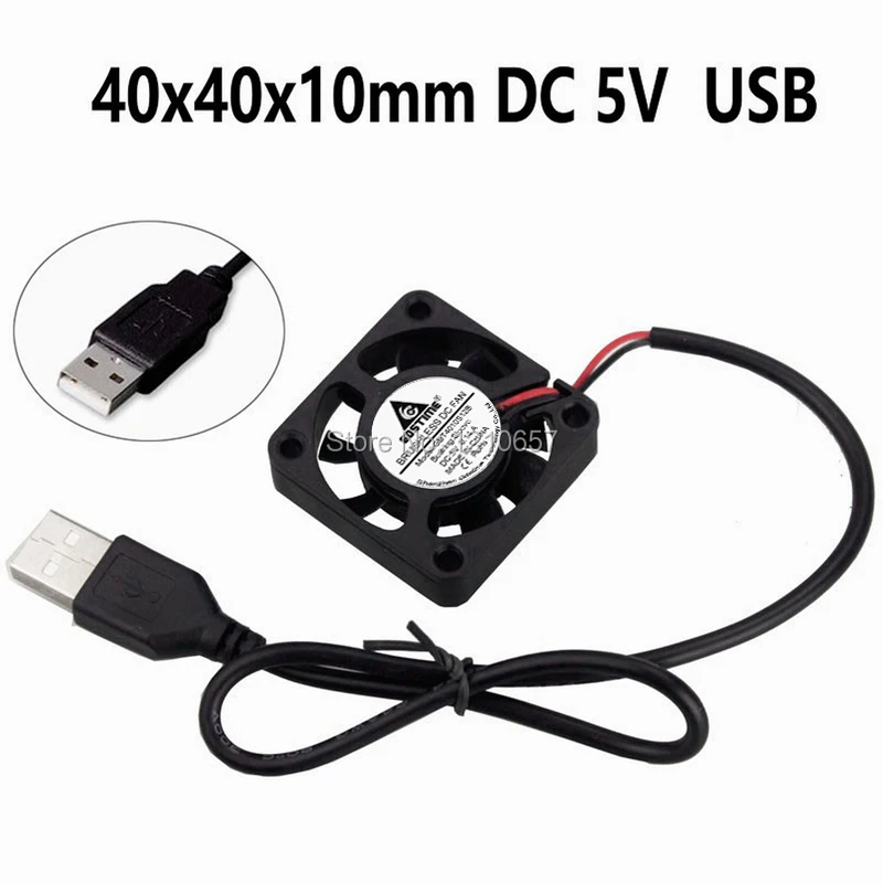 5 кулер gdstime 40 мм X 10 мм DC 5 В 2Pin USB бесщеточный ПК компьютер кулер вентилятор охлаждения