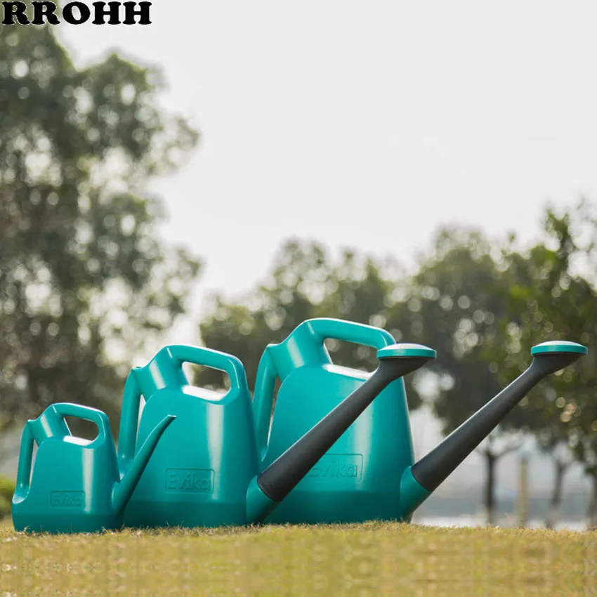 Пластиковый чайник для полива растений большая емкость 1 5 л/5л/9Л цветочный горшок