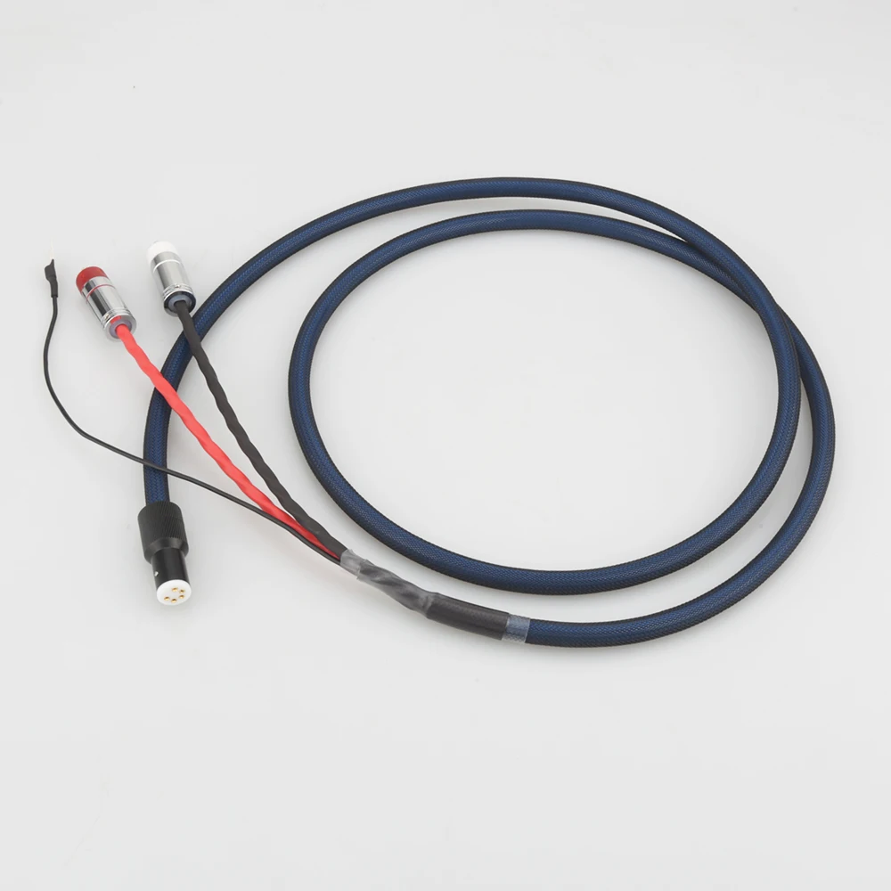 Audiocrast OFC посеребренный с экранирующим RCA 5 pin DIN XLR U spade plug Аудио Phono кабель тонарма