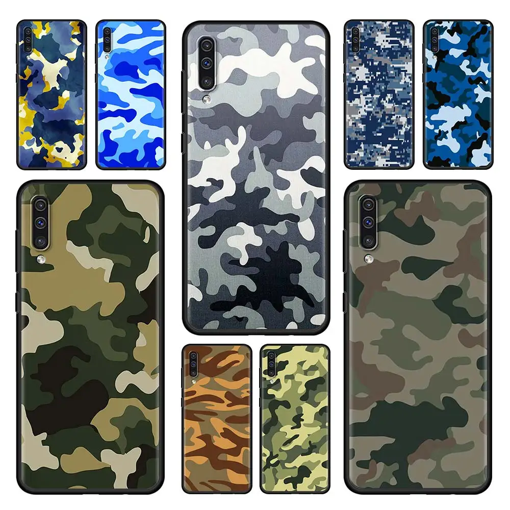 

Camouflage Camo Military Army Case Cover for Samsung Galaxy A50 A70 A10 A30 A20e A20s A10s A40 A90 A10e A80 A60 Black Soft Funda