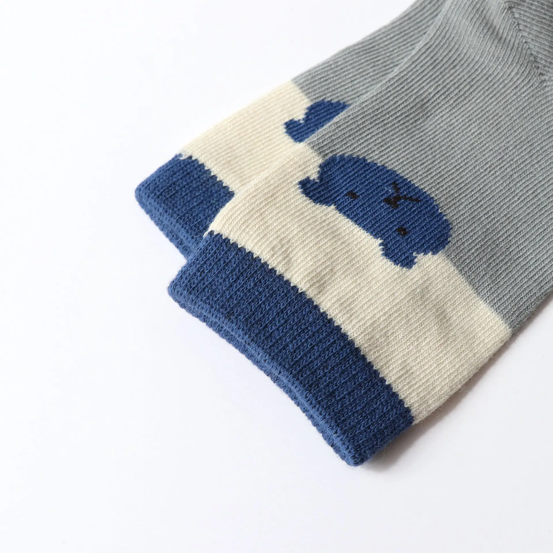 Детские хлопковые Дышащие носки лотоса в новом стиле с принтом животных и цифр