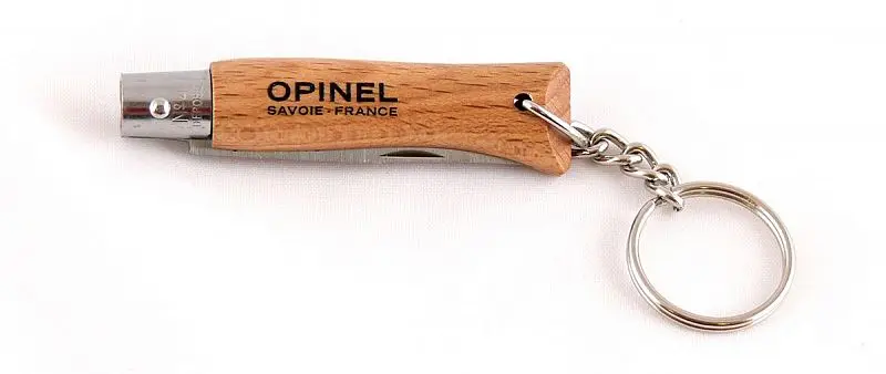 Нож Opinel серии Tradition Keyring №04 брелок клинок 5см нерж.сталь бук кольцо для ключей -
