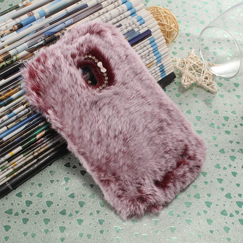 Элегантный милый объемный чехол для телефона с изображением собаки из длинных