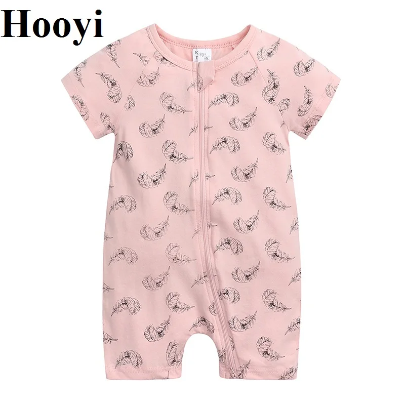Peleles estampados para beb&eacute;s y ni&ntilde;as, Body de algod&oacute;n para reci&eacute;n nacidos, pijama de manga corta para ni&ntilde;os-0