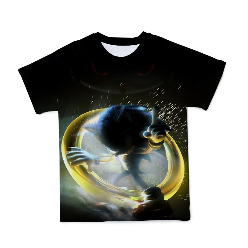 

Sonic 3D Men’s T-shirt Summer Animation Fashion Short Sleeve O-Neck 110-6XL Fashion Loose Casual Men’s T-shirt (Customizable)