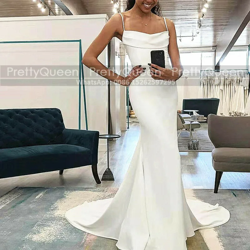 

2021 Белый Русалка свадебное платье дял женщин полосатые длинным шлейфом Свадебные Платья вечерние Vestido De Festa De Mariage