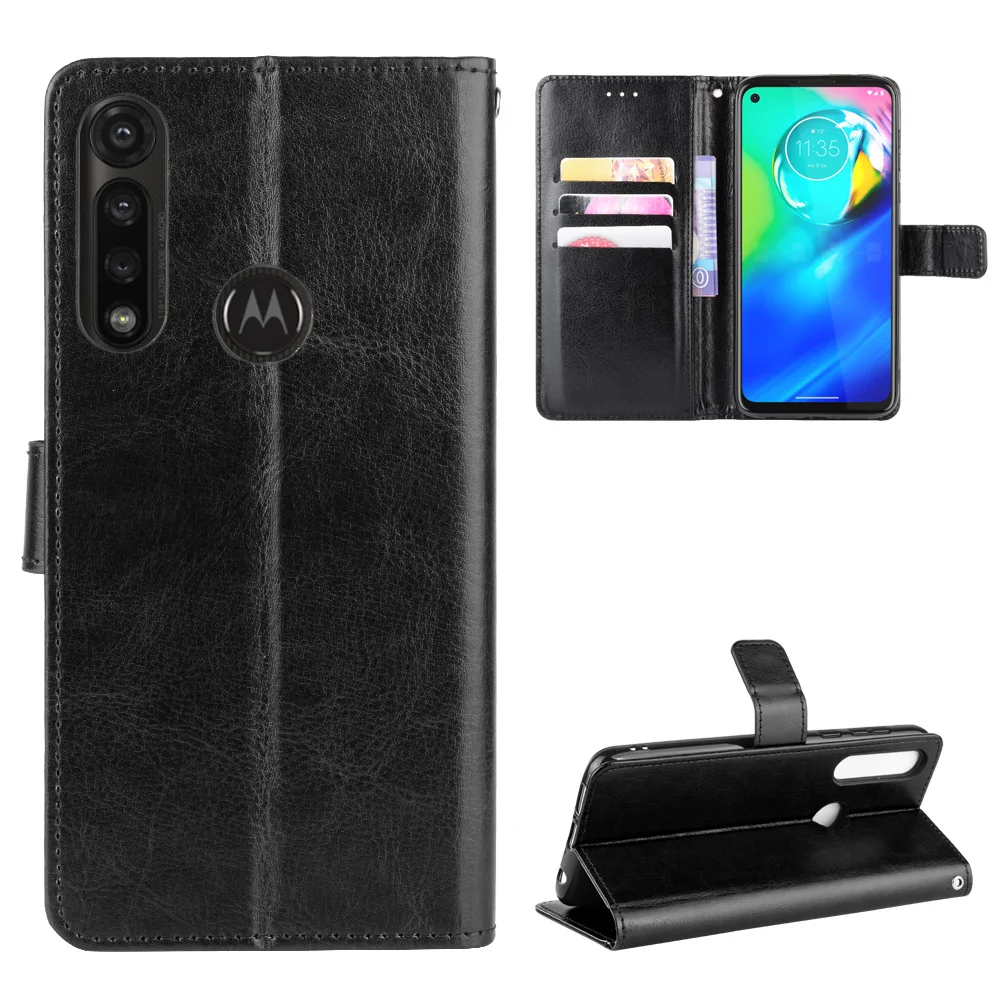 

For Motorola Moto G Power Case 6.4 inch Luxury Leather Flip Wallet Phone Case For Moto G Power Case Stand Function Card Holder