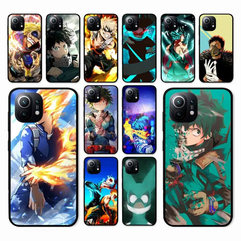 

My Hero Academia Phone Case For Xiaomi Mi Note 10 Pro 8 Lite 9 Se 10T 6X 6 5X 5 F1 Mix 2S Max 2 3 Cover