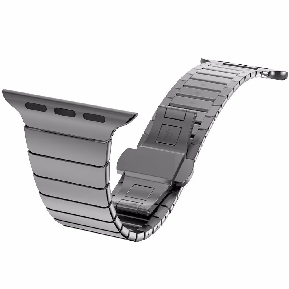 

Stainless Steel Strap for Apple Watch Band 44mm 40mm 42mm 38mm Bands Butterfly Metal Bracelet for IWatch Band Serie 5 4 3 Se 6