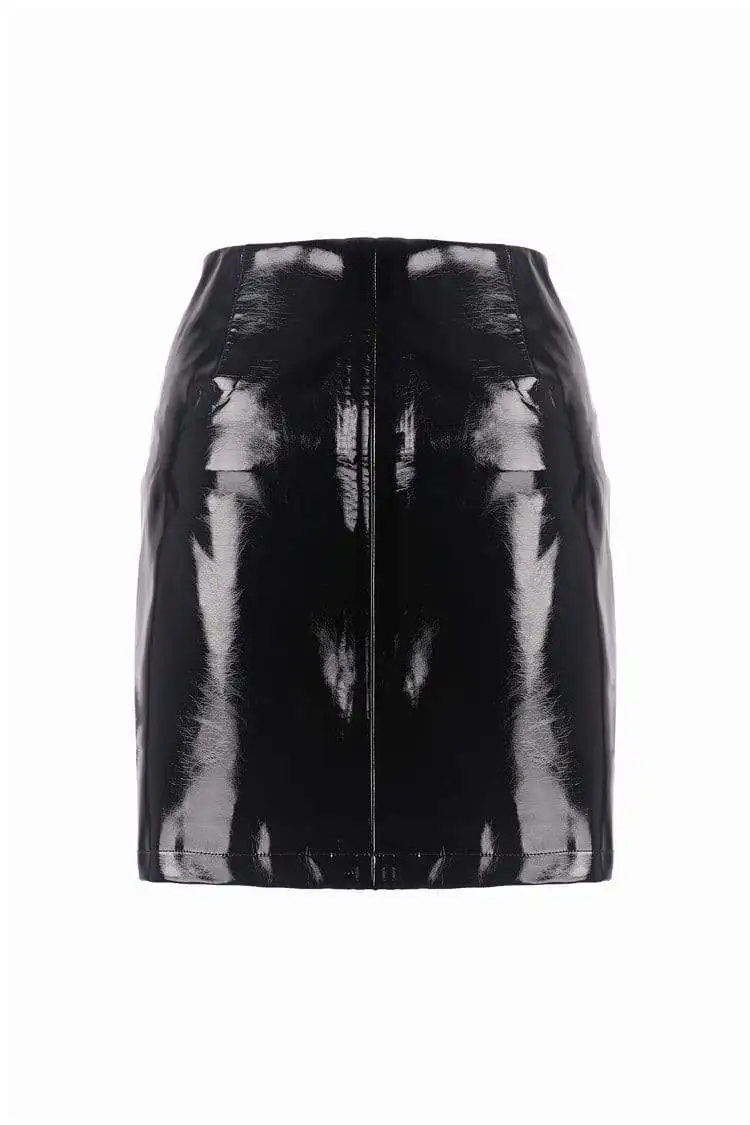 Darkinlove женские панк слиант молнии пу Skiny юбки KW144|Женские юбки| |