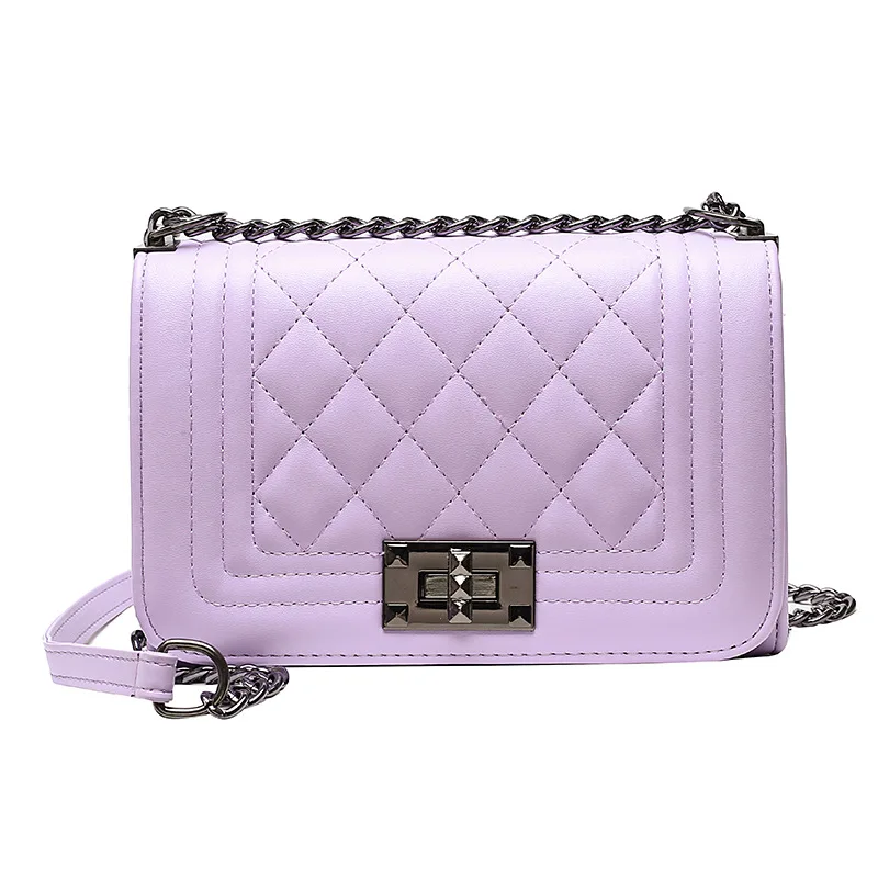 

2021 New Fashion Rhombus Chain Small Square Bag Women's Messenger Bag Women's Shoulder Bag