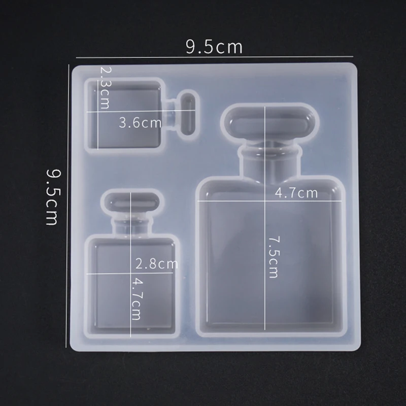 

1Pcs Resin Perfume Bottle Moldpendant Uv Mold Silicone Mould DIY Crystal Epoxy Resin Mold Jewelry Making Tools
