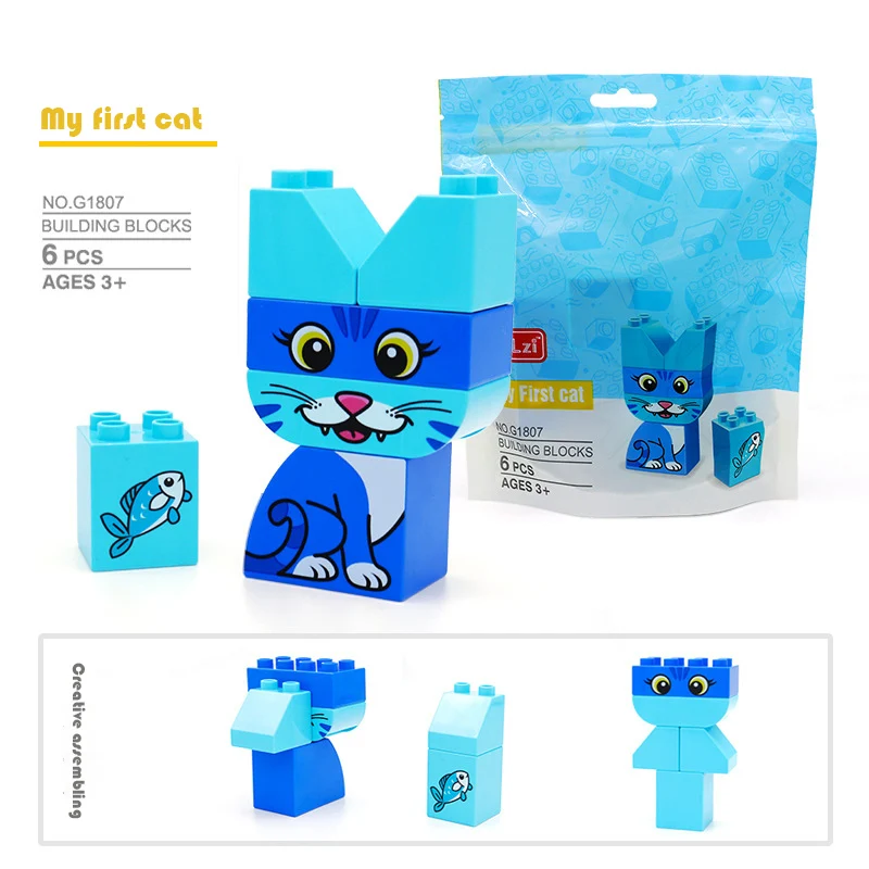 Блоки для сборки животных совместимые с большими размерами | Игрушки и хобби