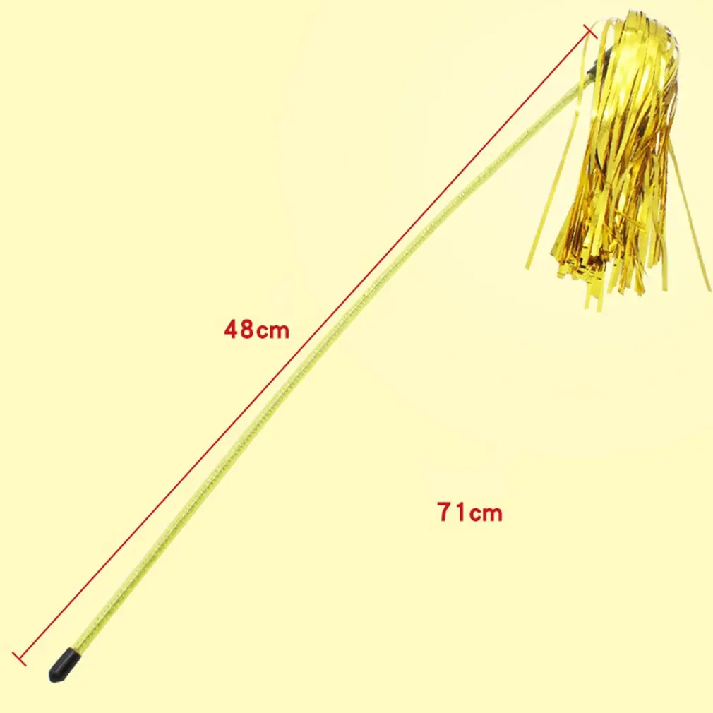 

Cute Pet Cats Toy Funny Cat Stick Colorful Cat Wand Stick Rods Pet Interactive Toys for Jumping Train Aid Fun