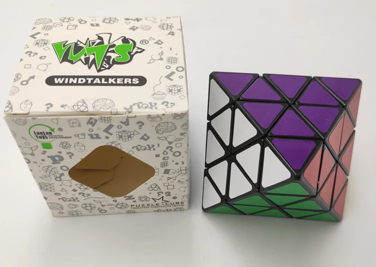 Lanlan Octahedron Black Cubo Magico Twist Puzzle развивающая игрушка идея подарка Прямая поставка|lanlan