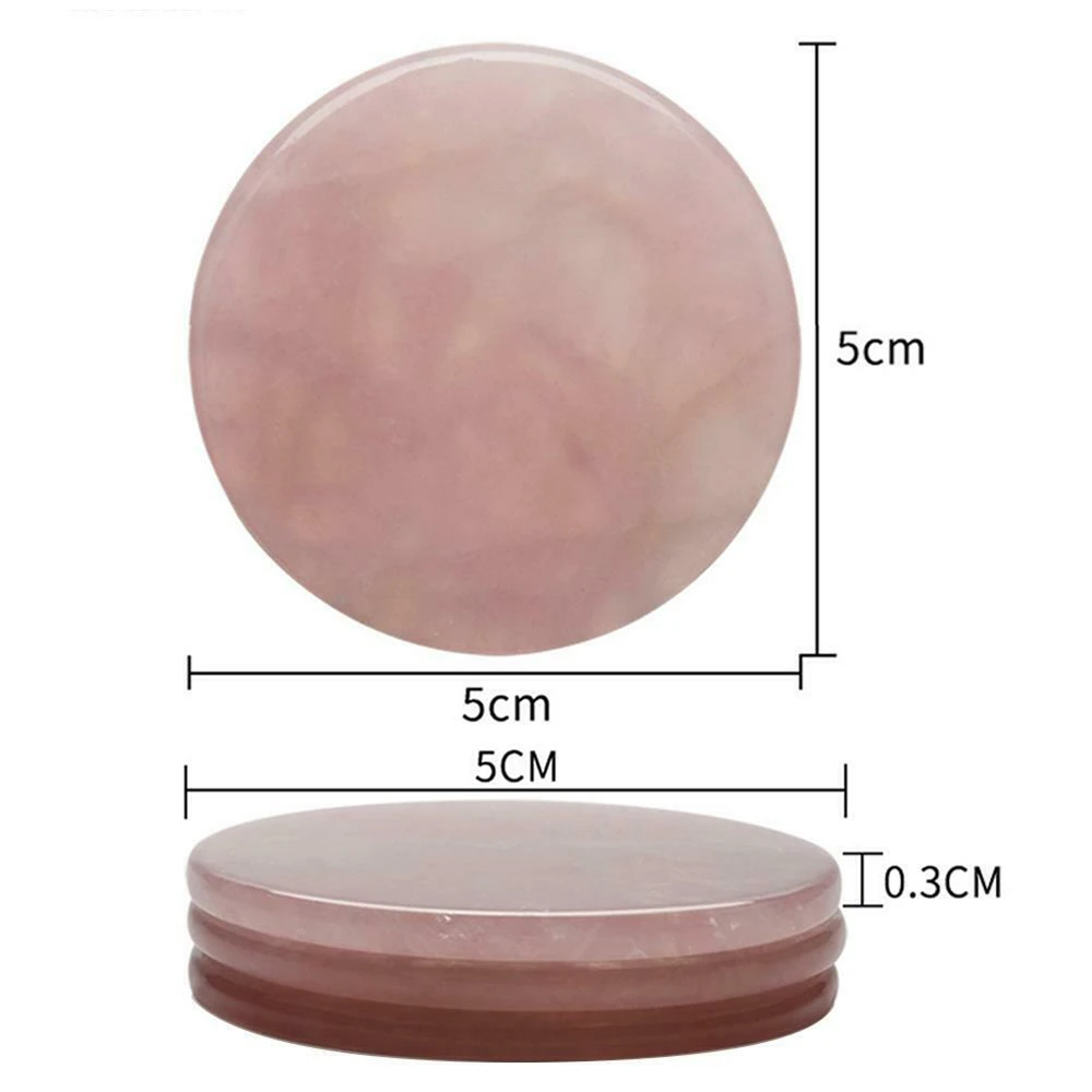 Круглая форма накладные ресницы розовый Нефритовый камень клей поддон Прививка