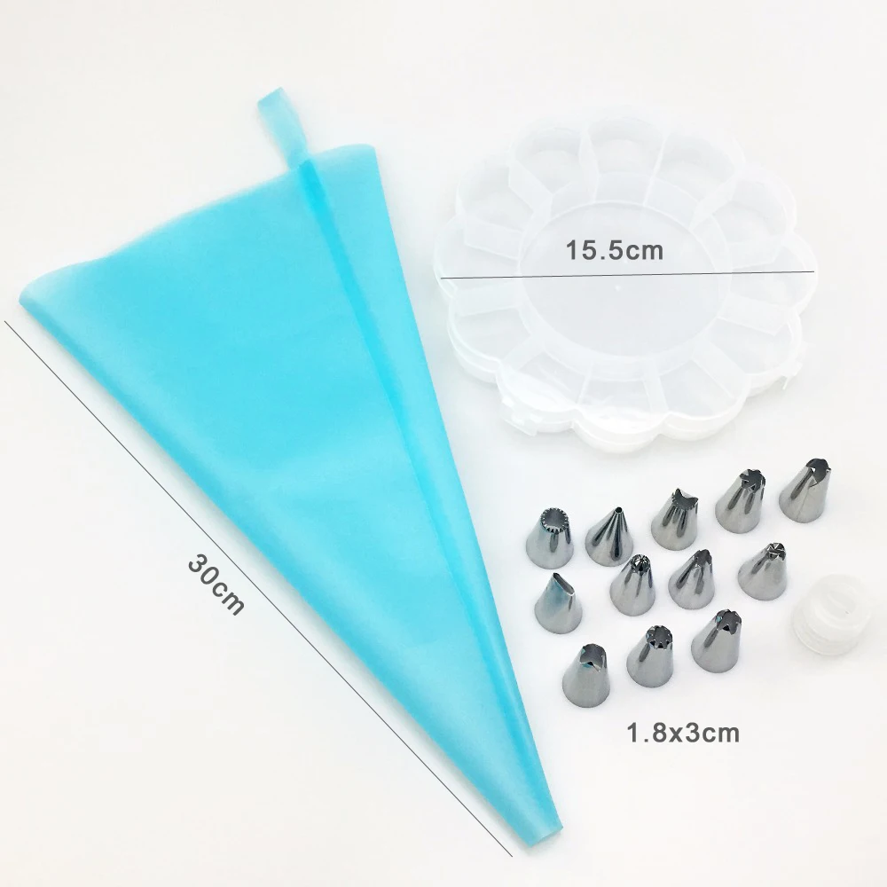 Силиконовый кондитерский мешок с наконечниками 14 шт./компл. кухонные