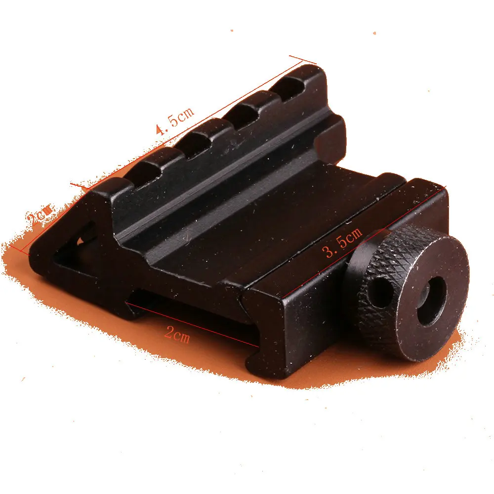 

Hunting Accessories 1Pc 45 Degree Angle Tactical Offset 20mm Picatinny Weaver Rail Quick Release Scope Mount