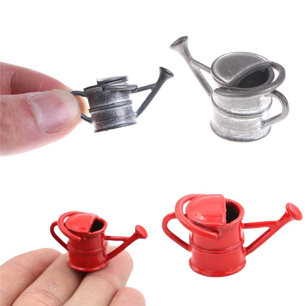 

Watering Can Handicrafts Model Dollhouse Decoration White Dollhouse Accessories Classic Baby Toys 1/12 Metal Dollhouse Miniature
