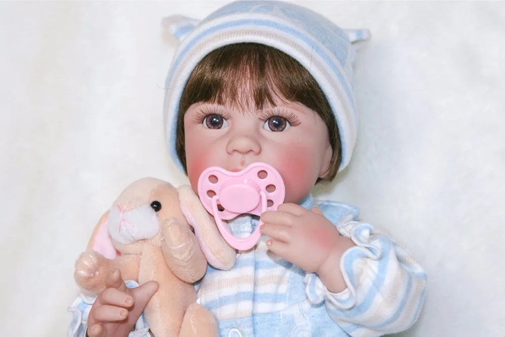 Полностью силиконовая виниловая кукла реборн BZDOLL Реалистичная