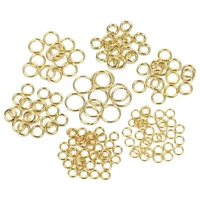 100pcslot gold plated stainless steel open jump rings direct 456mm split rings connectors for diy jewelry findings making