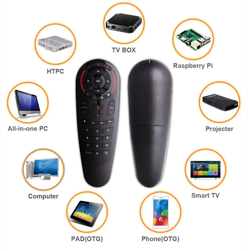Пульт дистанционного управления g30 Air Mouse g30s fly airmouse 2 4G пульт Google Voice для Htv 6 box Xiaomi i9