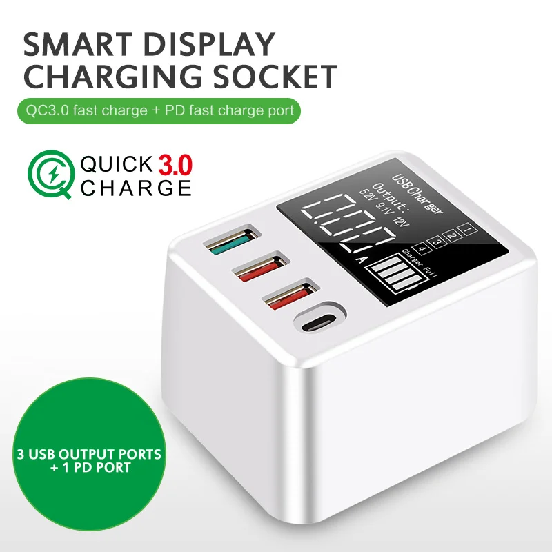 

USB Charger Quick Charge 3.0 For Phone Adapter For IPhone XR Huawei Portable EU/US/UK/AU Plug Wall Mobile Charger Fast Charging