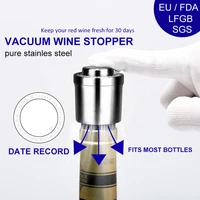 vacuum wine stopper storage twist cap plug reusable stainless steel sealed cover bar tools kitchen accessories