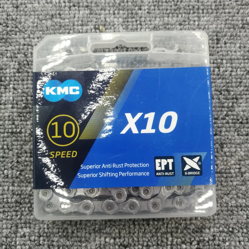 KMC X10EPT велосипедная цепь 116L Eco ProTeQ 10 скоростная дорожная сеть MTB для Shimano S ram C ampagnolo