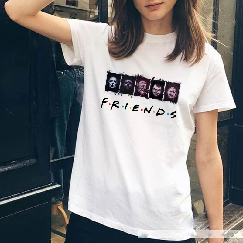 Женская водолазка с принтом ужасы на Хэллоуин|Футболки| |