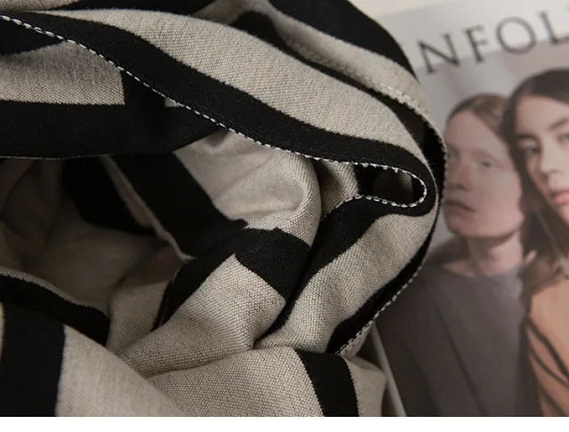 Новинка Осень-зима 2021 шаль с принтом в виде линии шарф |