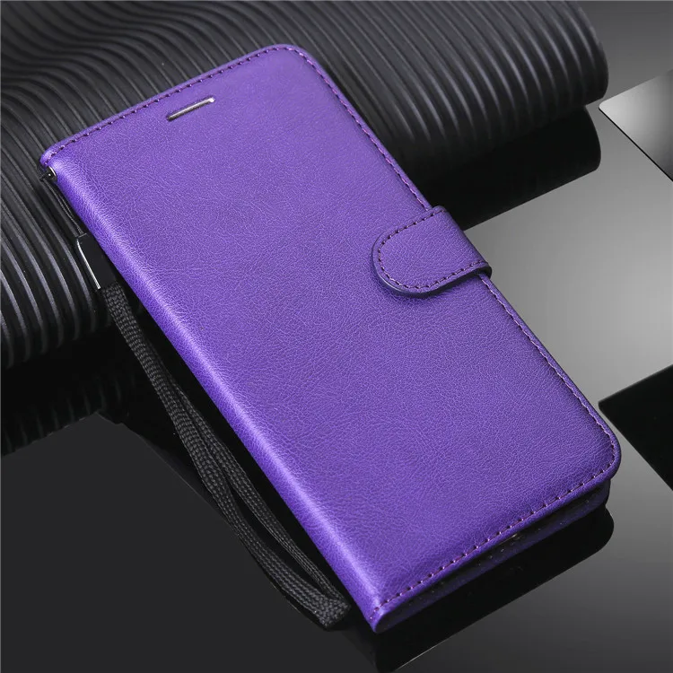 Purple Чехлы-бумажники в стиле ретро из искусственной кожи для iPhone 11 Pro Max X XS MAX XR 6 6S 7 8 Plus, откидная крышка, слот для карт, для iPhone 5, 5S, SE, с подставкой - Цвет: Purple