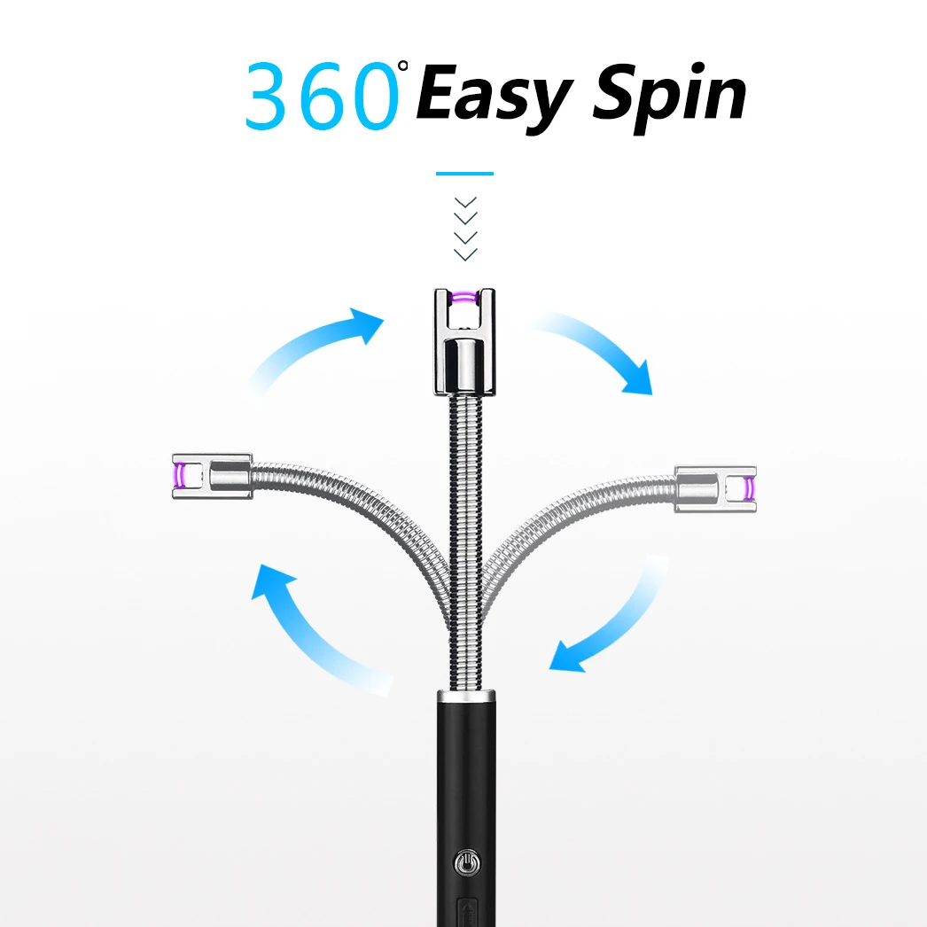 

Креативная Гибкая дуговая Зажигалка для улицы барбекю ветрозащитная беспламенная Электронная Зажигалка USB зарядка плазменная Зажигалка д...