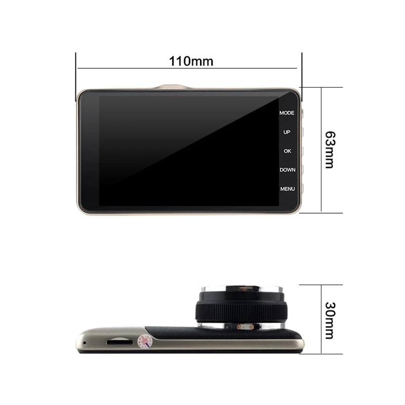 Odare 4 Inch Car Camera Full HD DVR 1080P Dash Video Autoregistrator 170 Degree Night Vision Recorder G-sensor | Автомобили и