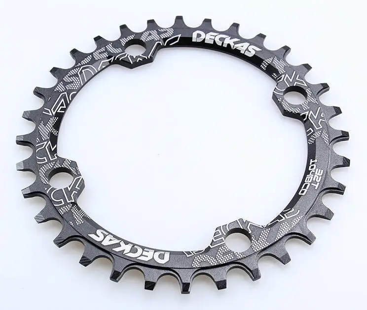 DECKAS 104BCD круглая узкая широкая цепь MTB горный велосипед 104BCD 32T 34T 36T 38T шатун зубная пластина части 104 BCD