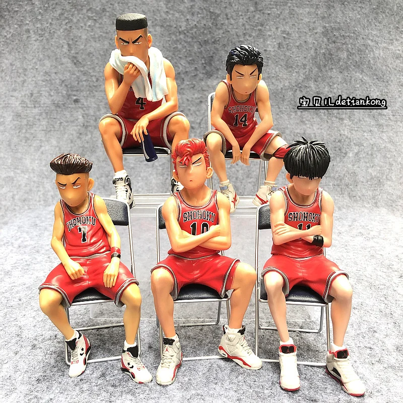 Slam Dunk Hanamichi Sakuragi Rukawa Kaede Mitsui Hisashi Акаги Такенори Miyagi Ryota фигурка Коллекционная модель игрушки