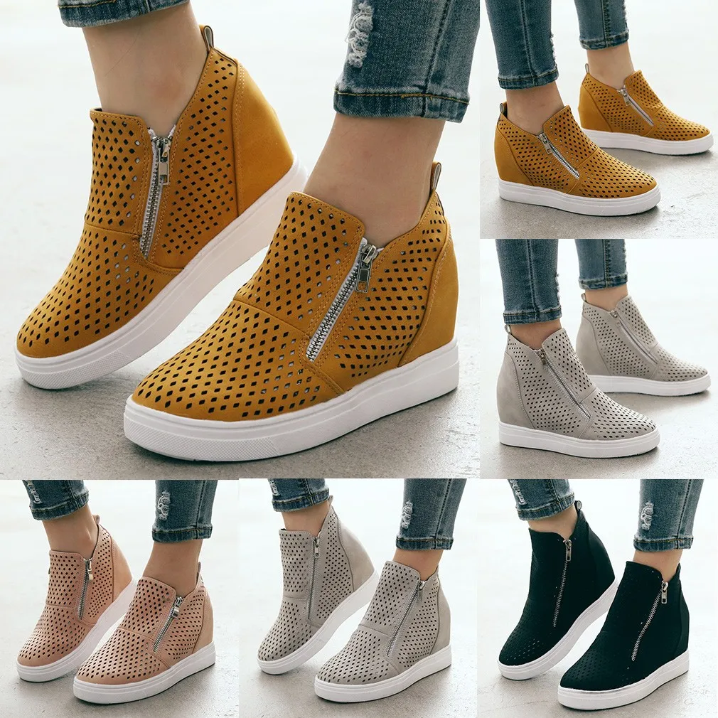 Женские ботильоны SAGACE на молнии повседневные Модные полусапожки с круглым